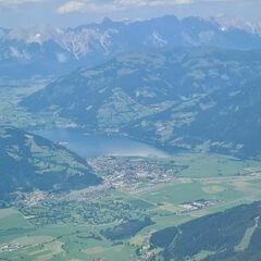 Flugwegposition um 13:11:34: Aufgenommen in der Nähe von Gemeinde Kaprun, Kaprun, Österreich in 2707 Meter